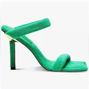 GOOD AMERICAN TERRY CLOTH SLIDE HEELS